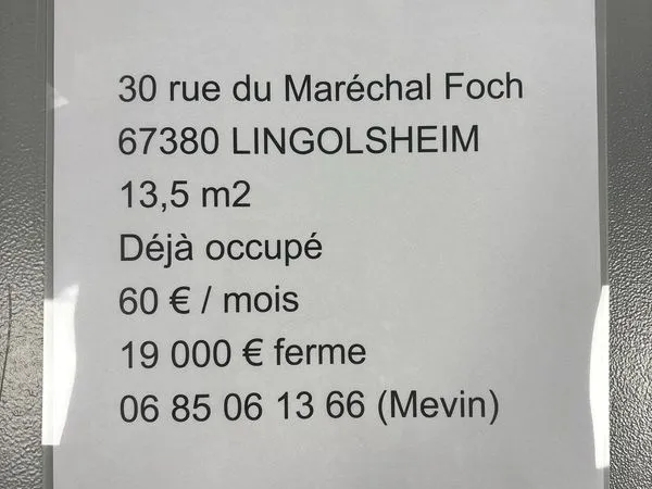 A vendre garage