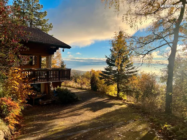 Maison individuelle avec vue panoramique sur le Léman et les Alpes - Gex