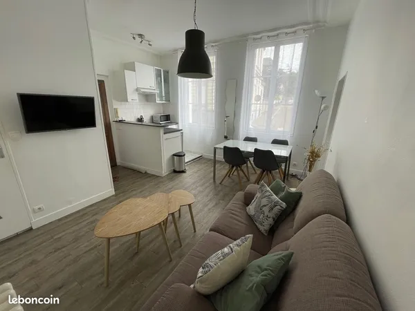 Meublé 2 pièces chauffage inclus quartier Préfecture