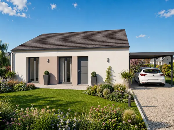 Terrain + maison 75 m²