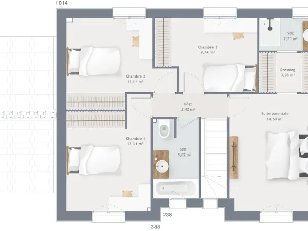 Maison neuve 7 pièces 120 m²