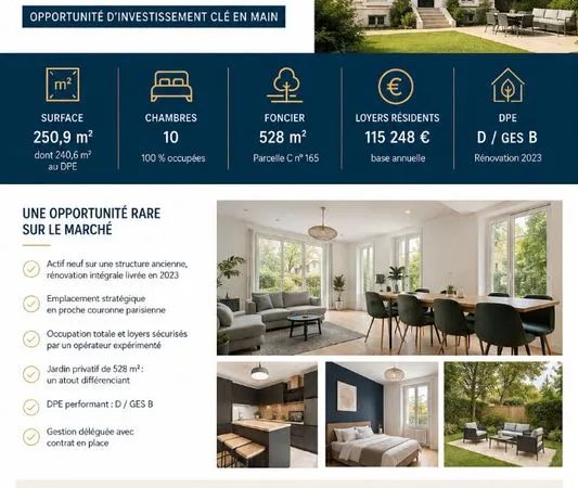Immeuble de rapport 251 m²