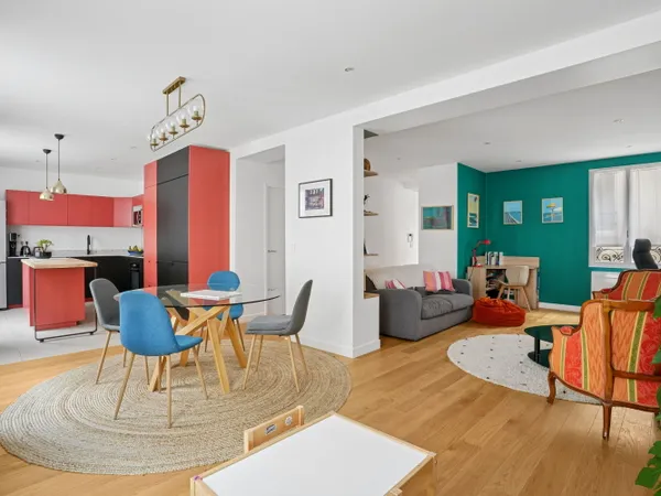 Vends appartement 105m² Levallois-Perret, quartier mairie / église Saint Justin