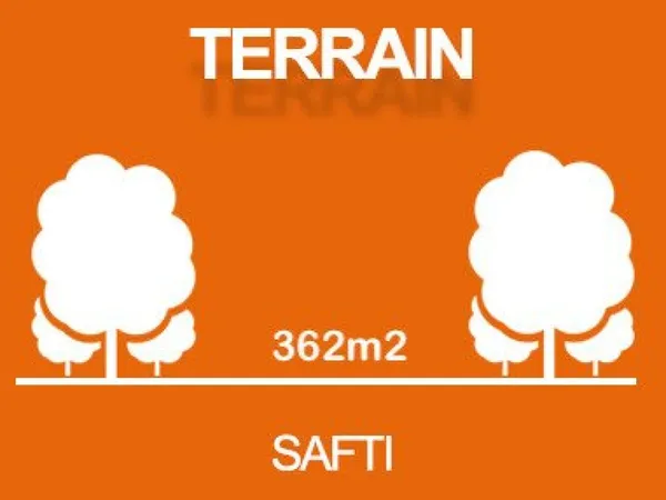 Terrain à bâtir de 362 m²