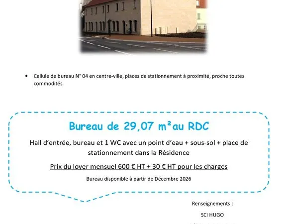 Bureau RDC Saint Leu d'Esserent