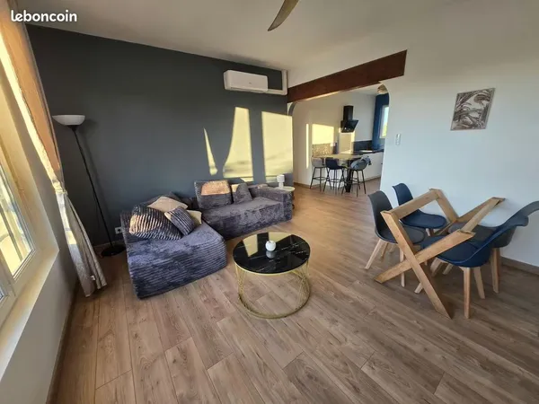 T4 84 m² entièrement rénové et meublé - Climatisation réversible