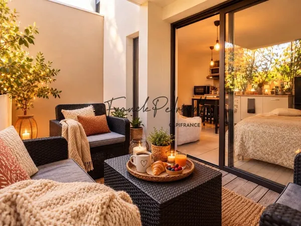 Appartement T1 à vendre 28.15 m² avec terrasse 10 m² et stationnement sécurisé MONTPELLIER (34)