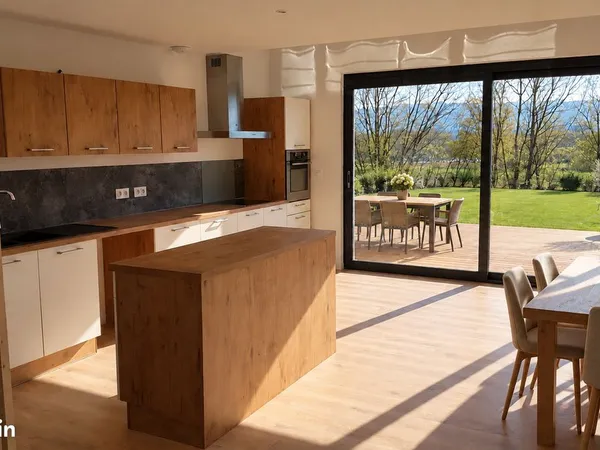 Maison mitoyenne 120m2 - Jardin 1000m2 - Proche Genève 10km