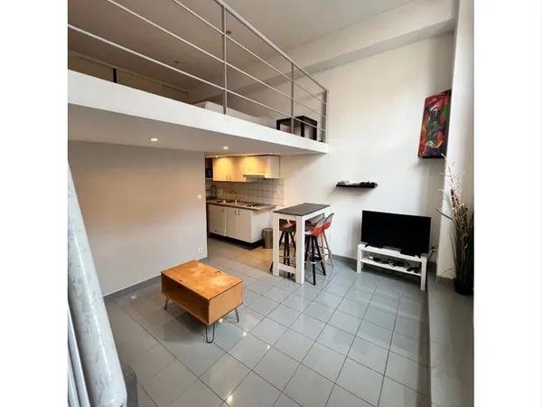 Direct particulier duplex lumineux type loft côté hyper centre 1 min de la gare