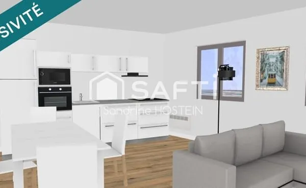 Appartement de 87m2 rénové avec 3 chambres et 2 salles de bain