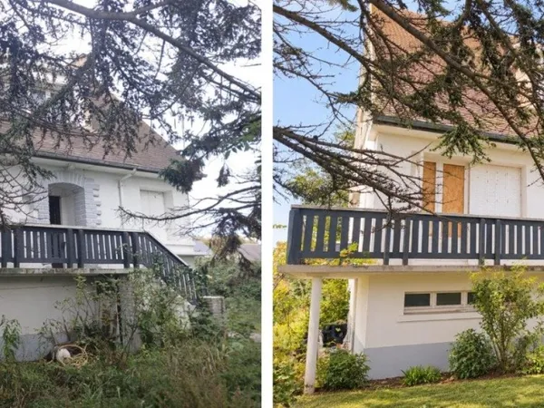 Grande maison à rénover à 100 mètres de la plage.