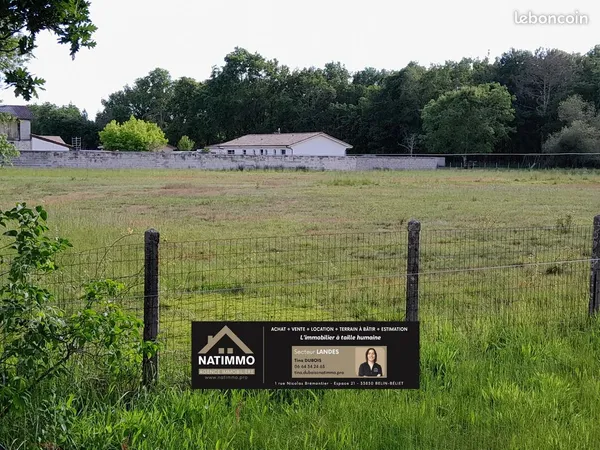 Terrain 1500 m² Saugnacq-et-Muret