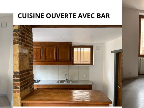 Loue T2 rénové et lumineux dans le centre ville de joigny