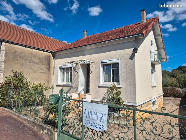 Pavillon 80 m² avec 3 chambres en centre bourg S/Sol terrain clos