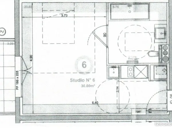 Studio 30,6m2