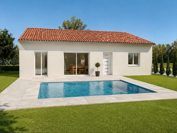 Maison neuve 120m2 plain pied piscine