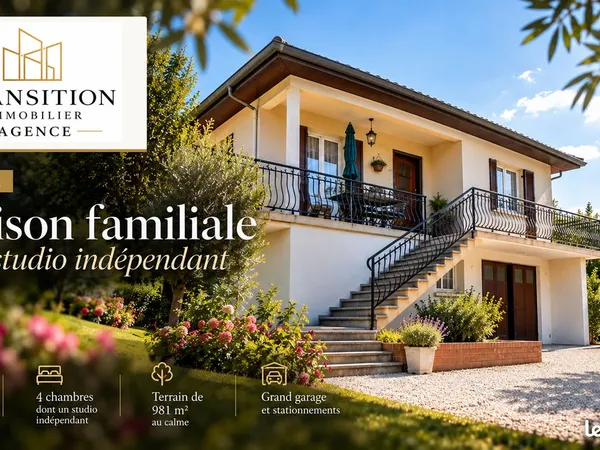 Villa familiale de 141 m² avec appartement indépendant - Claix