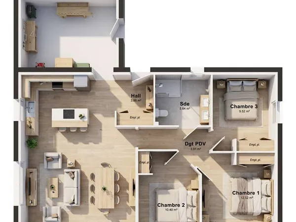 Maison 4 pièces 81 m²