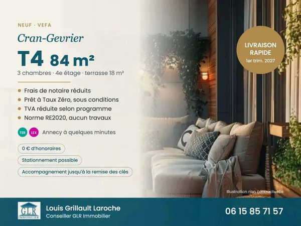 Appartement 4 pièces 84 m²