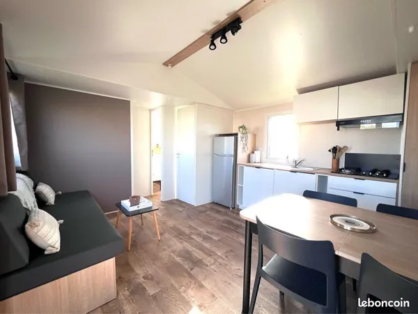 Vends terrain + mobilhome neuf