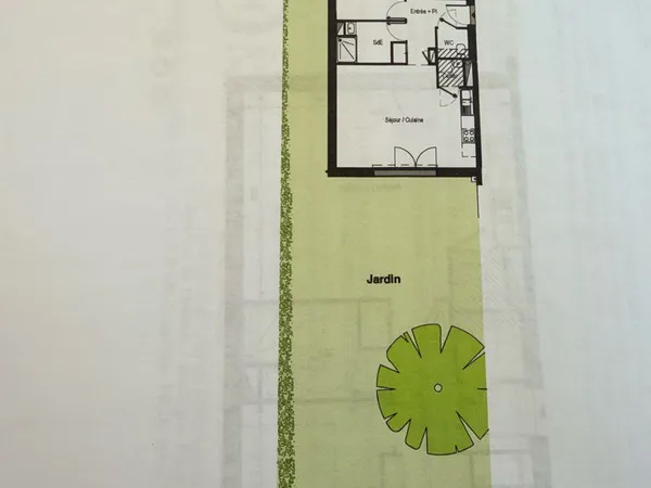 3 pièces 65 m2 avec jardin 150m2