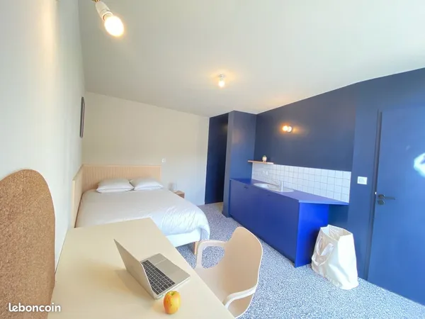T2 meublé avec salle d'eau et WC dans une maison de 200m2 avec jardin - coliving