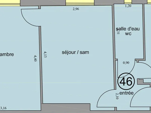 App 2pièces 39m2 - parc de la planchette