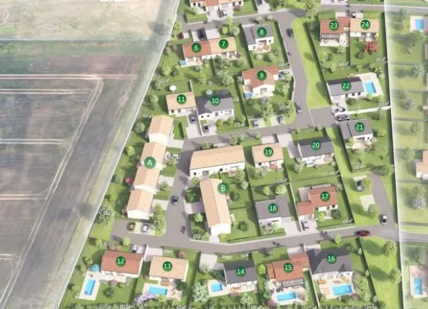 Terrain en individuel 480 m²