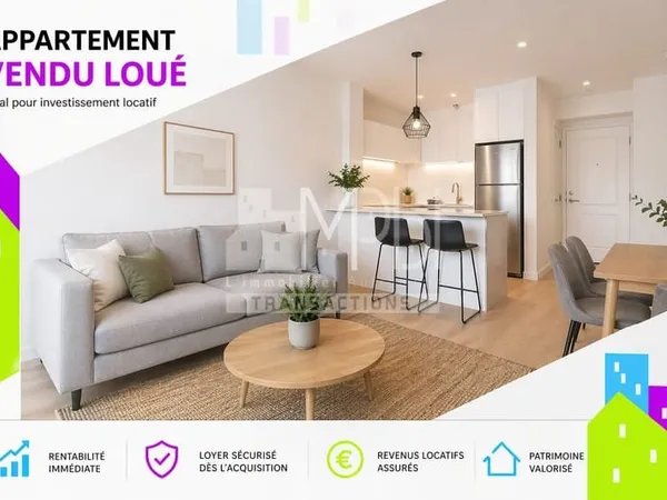 Appartement T4 de 92,56 m² - Vendu loué