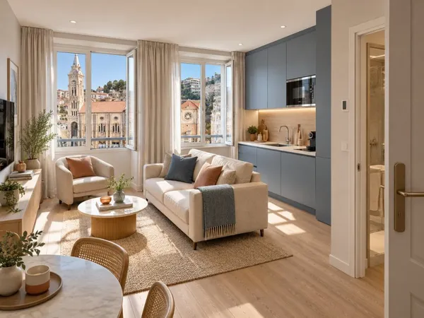 2 PIÈCES 50 M²  TERRASSE PLEIN SUD AUX PORTES MONACO