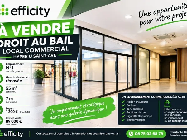 Local commercial 1 pièce 50 m²
