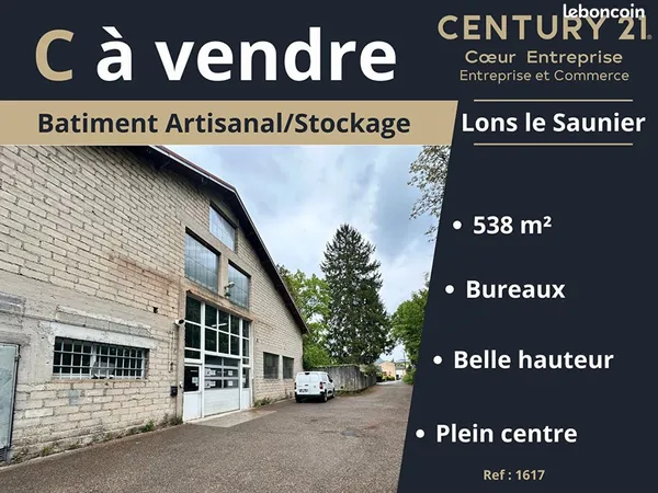 Entrepôt 538 m² LONS LE SAUNIER