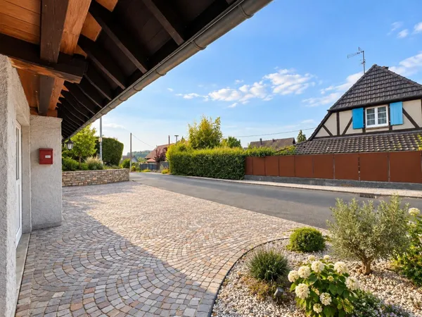 Belle petite maison avec deux garages dans un cadre verdoyant et au calme