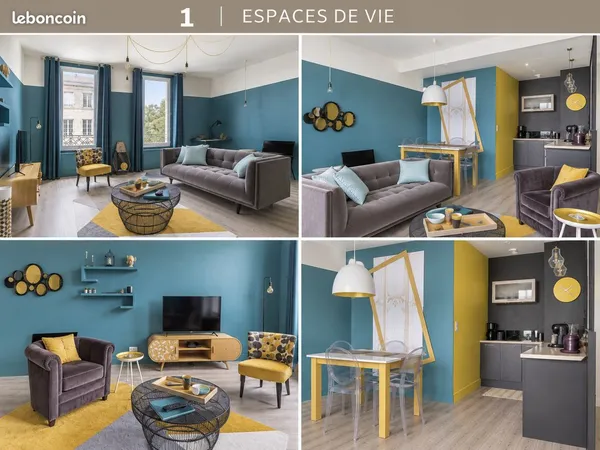 Location appartement meuble 2 chambres 2 min gare