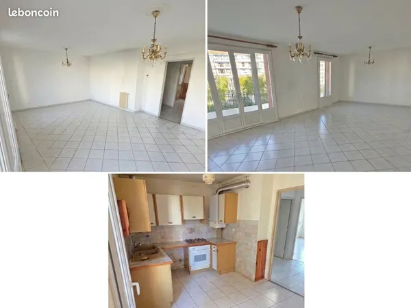 Appartement 4 pièces - 2 chambres - cave - 82 m²