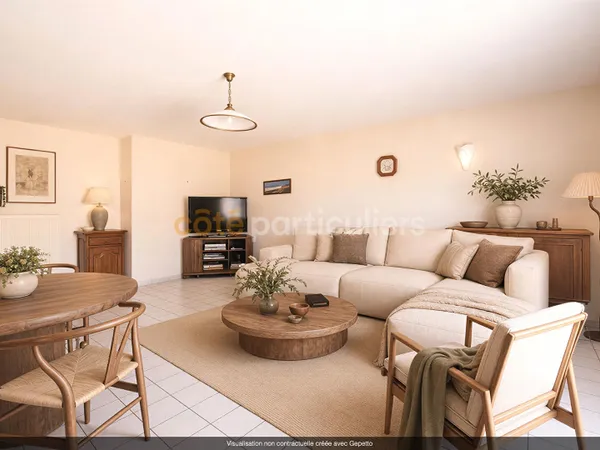 SAINT-HERBLAIN - BOURG - APPARTEMENT T3 - 71 M2 HABITABLES - TERRASSES - GARAGE ATTENANT
