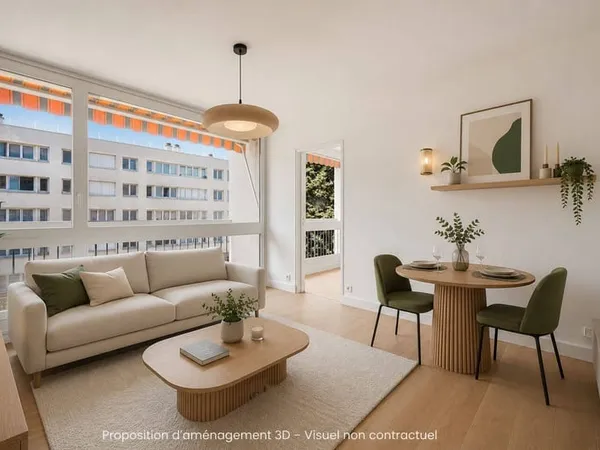 Appartement 2 pièces 44 m²