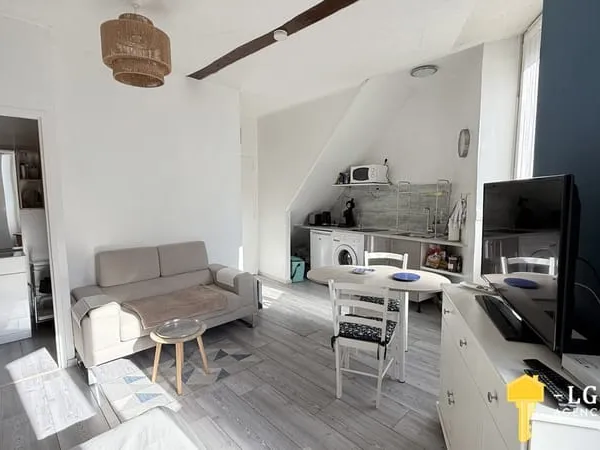 Joli appartement meublé de 24m2, centre ville proche des Thermes de Saujon