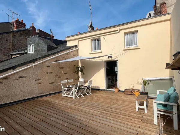 Appartement T3 72m2, terrasse, garage, Rezé Pont-Rousseau