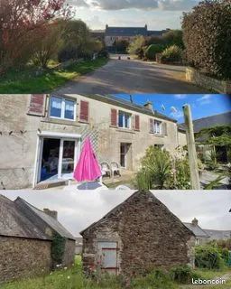 À Ploéven, proche de la mer - Maison de 135 m² dans un corps de ferme sur 5000 m² de terrain