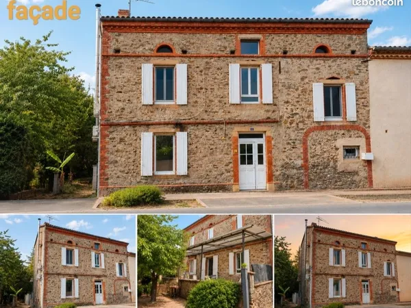 Maison de caractère rénovée 123 m² - 4 chambres - Arthès (7 min d'Albi)