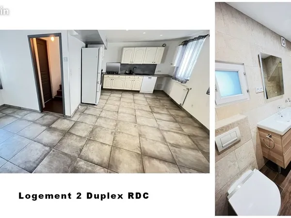 Maison de ville avec 2 logements dont un duplex + cour