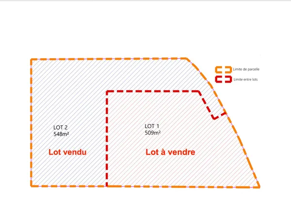 Terrain en individuel 506 m²
