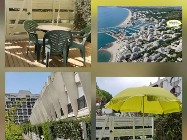 Studio rénové jardin ? Centre Ville - Port La Grande Motte