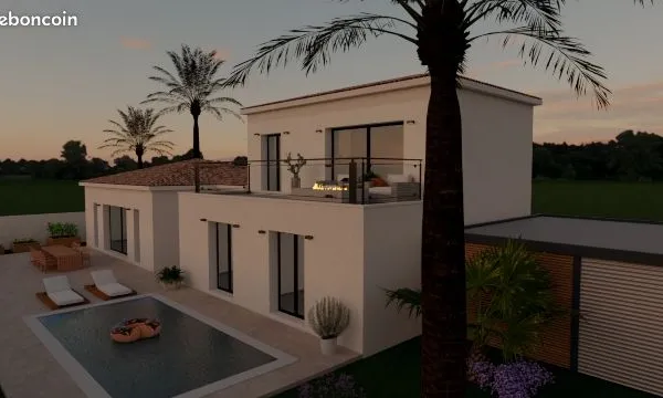 Terrain 2 610 m² Cabries