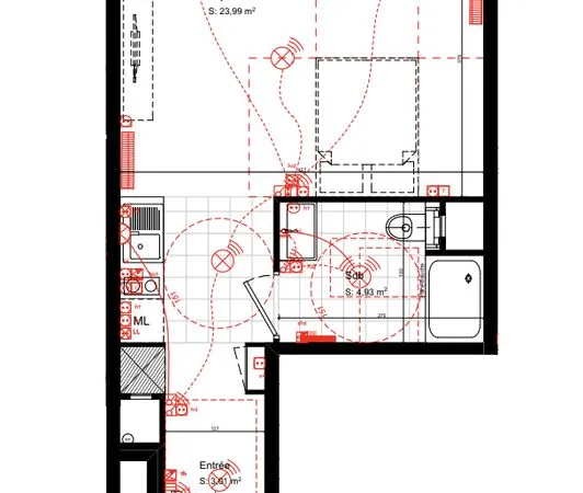 Appartement t1 - 32 m2 - romainville