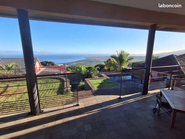 Villa contemporaine piscine vue ocean