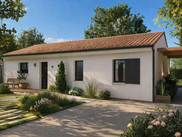 Projet de construction d'une maison 60 m² avec terrain à SAINT-PIERRE-DU-MONT (40)