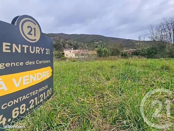 Terrain 1 800 m² Arles Sur Tech