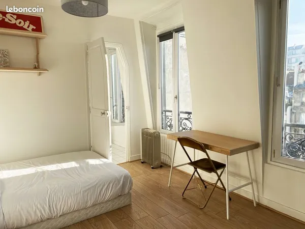 Studio lumineux de 19,5 m² - Belleville - 3 fenêtres - Sans vis-à-vis